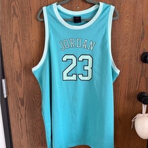 Jordan Teal Mesh Jersey with 23